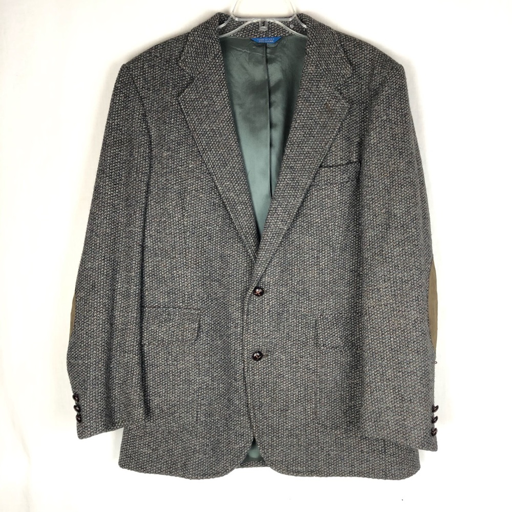 Pendleton Wool Tweed Sports Jacket W/ Patch Elbows - image 1